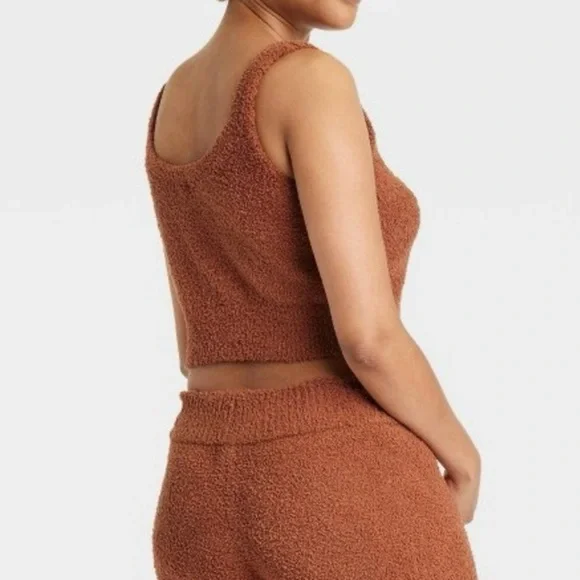 Stars Above Women’s Cozy Yarn Tank Top Brown XL - Picture 6 of 7